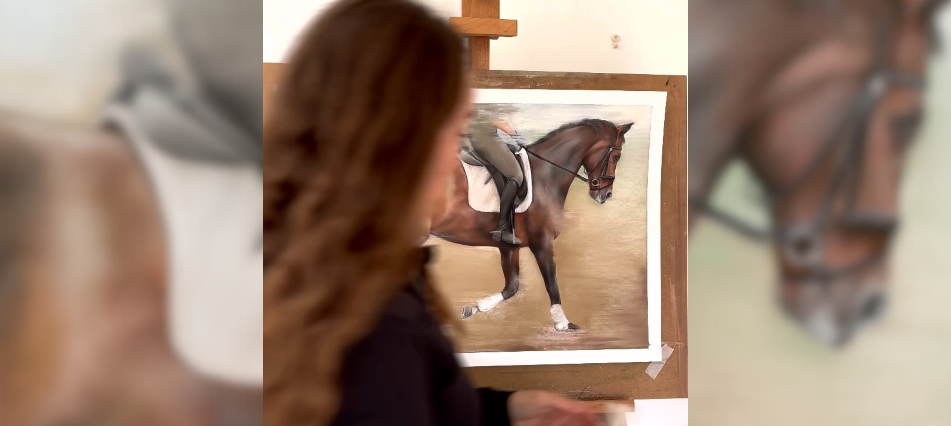 Artist and artwork. Country home decor and wall art part of the complete collection