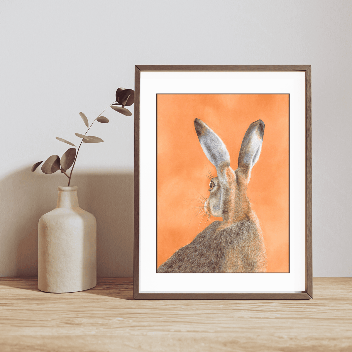 DawnHareBritishWildlifeWallArtPrint