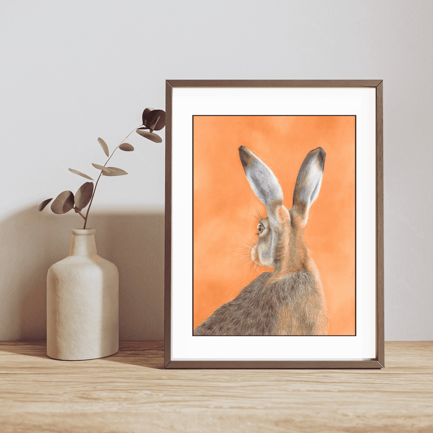 DawnHareBritishWildlifeWallArtPrint