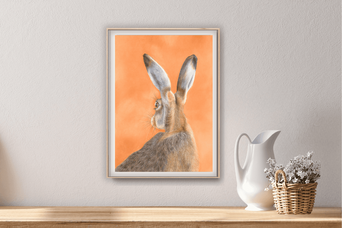 DawnHareBritishWildlifeWallArtPrint
