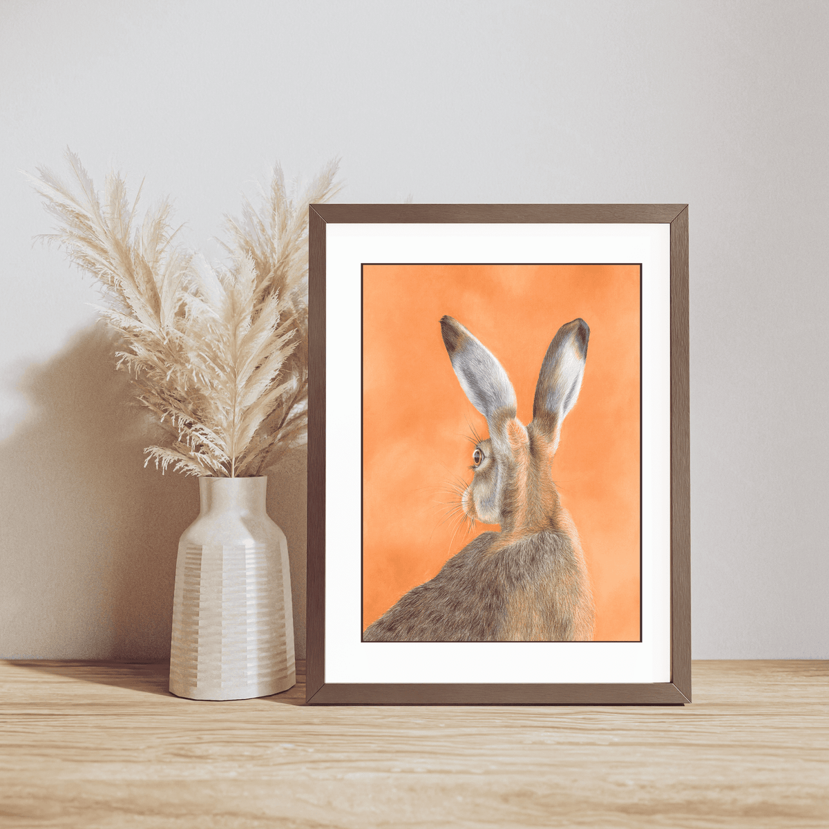 DawnHareBritishWildlifeWallArtPrint