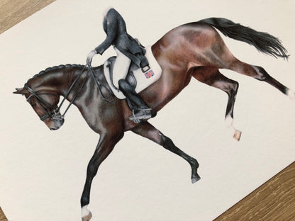 Horse and Rider - Equestrian Art 