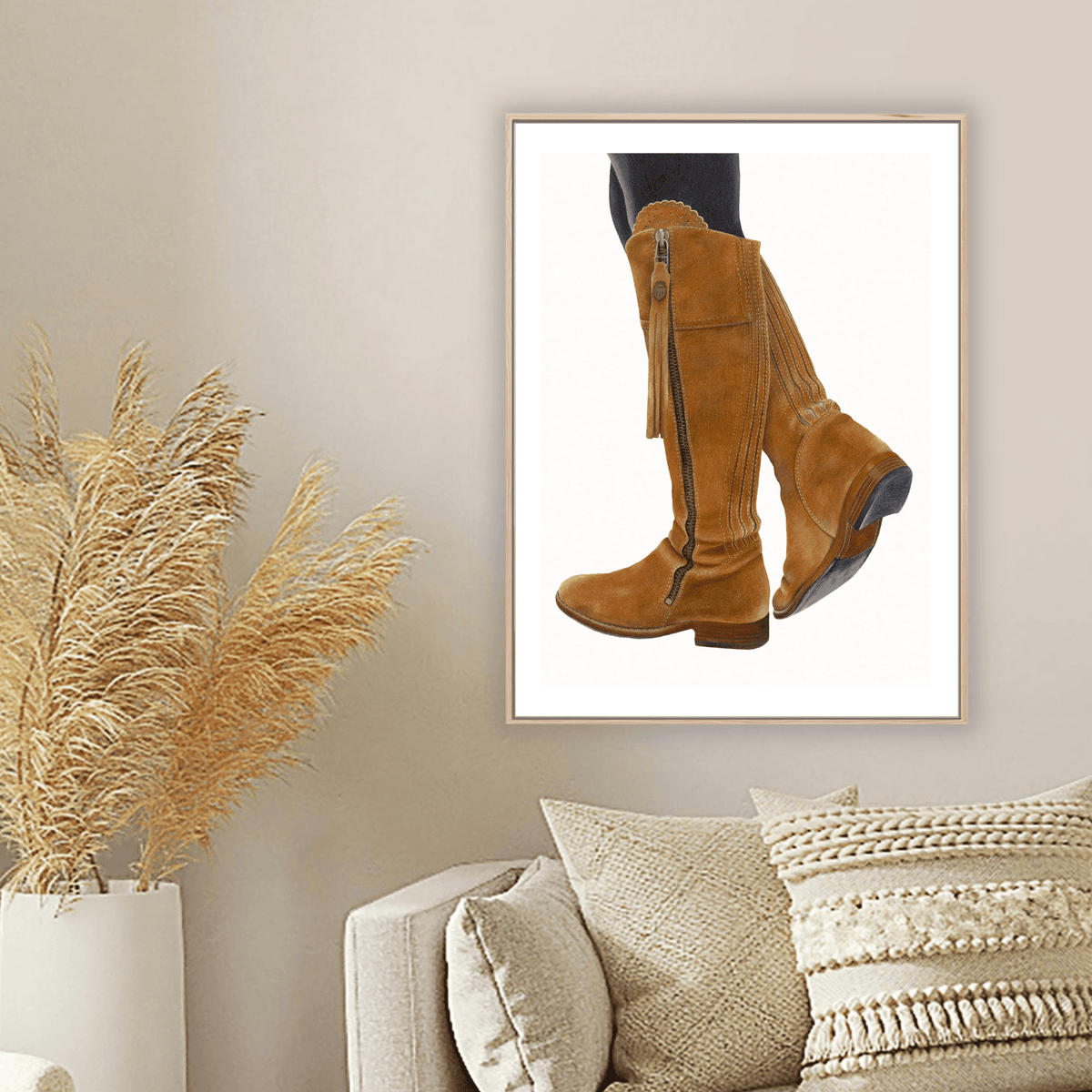 Country Fashion boot - Country Home Decor, Fine Art Prints Online, Giclee Print. Fairfax and Favor