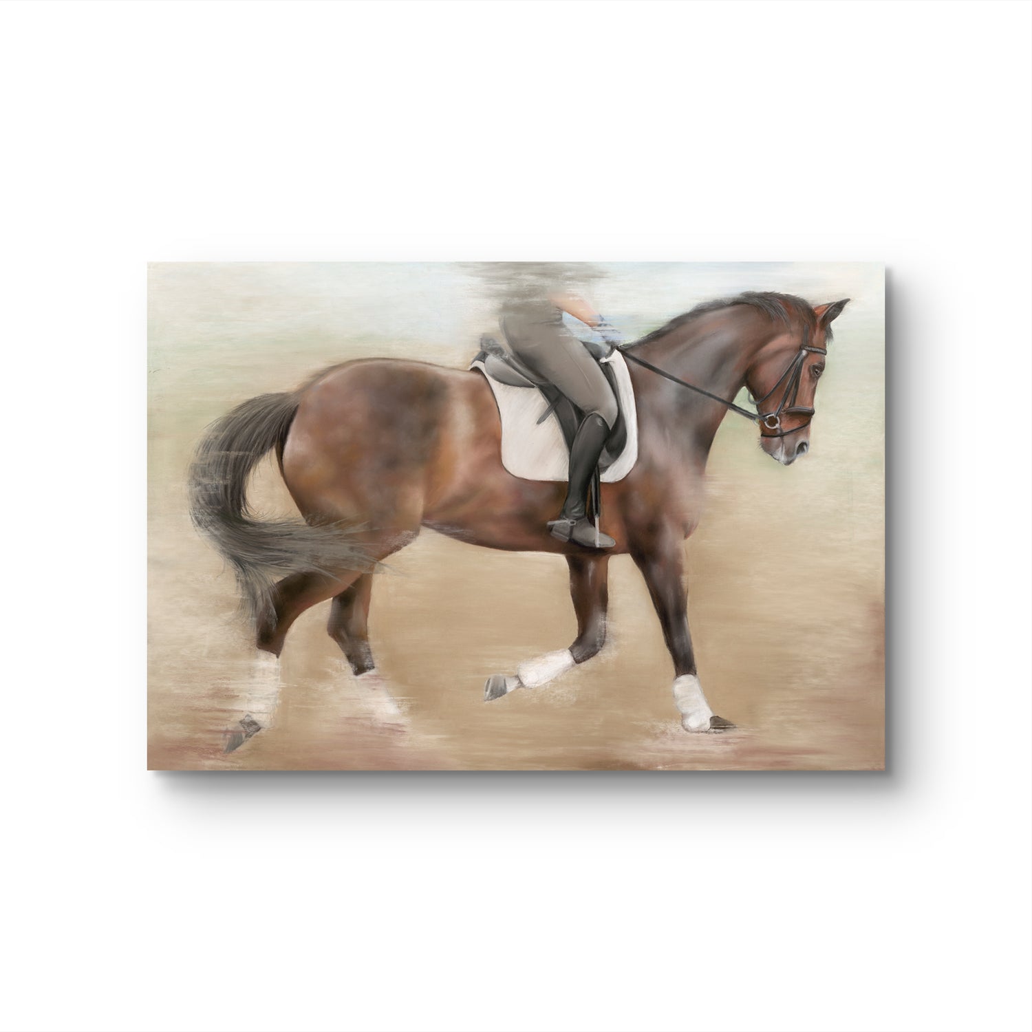 'The Art of Training' Dressage Horse Fine Art Print On Paper