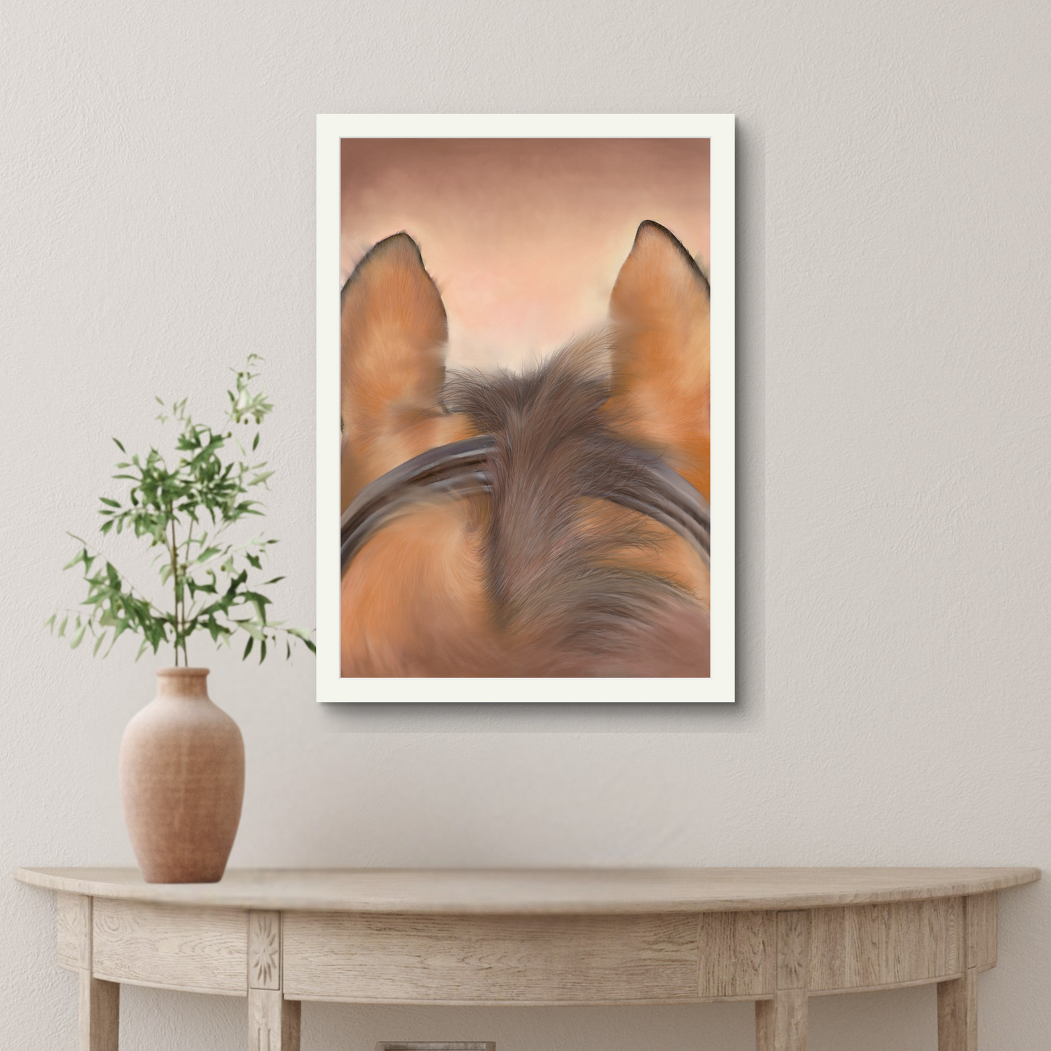 'Through The Ears' Equestrian Fine Art Print