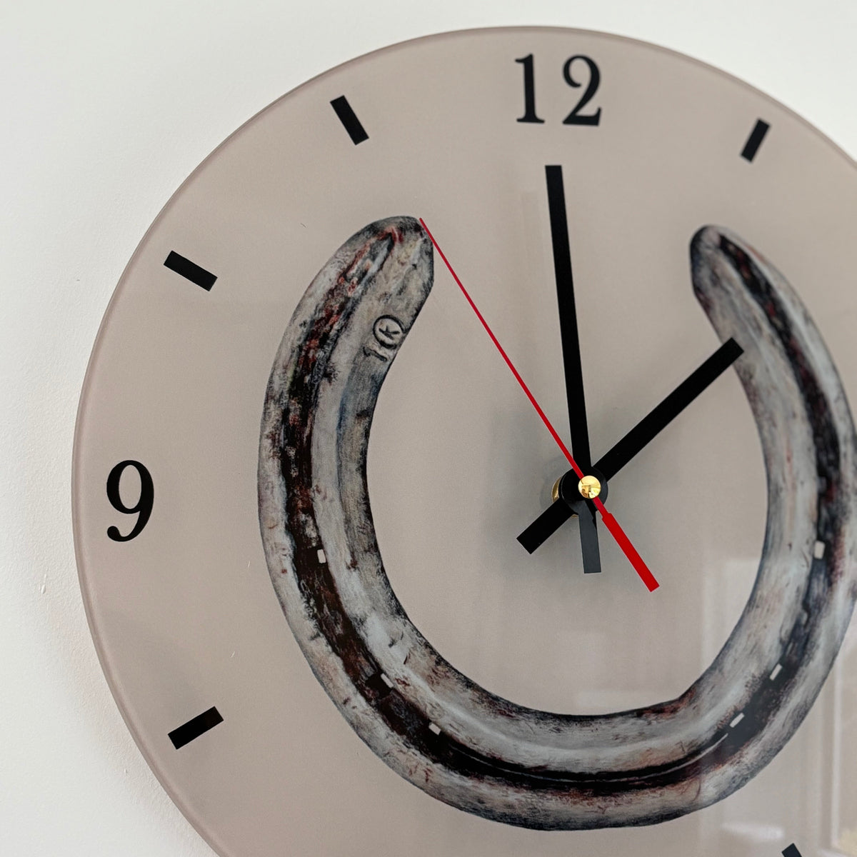 Horseshoe wall clock