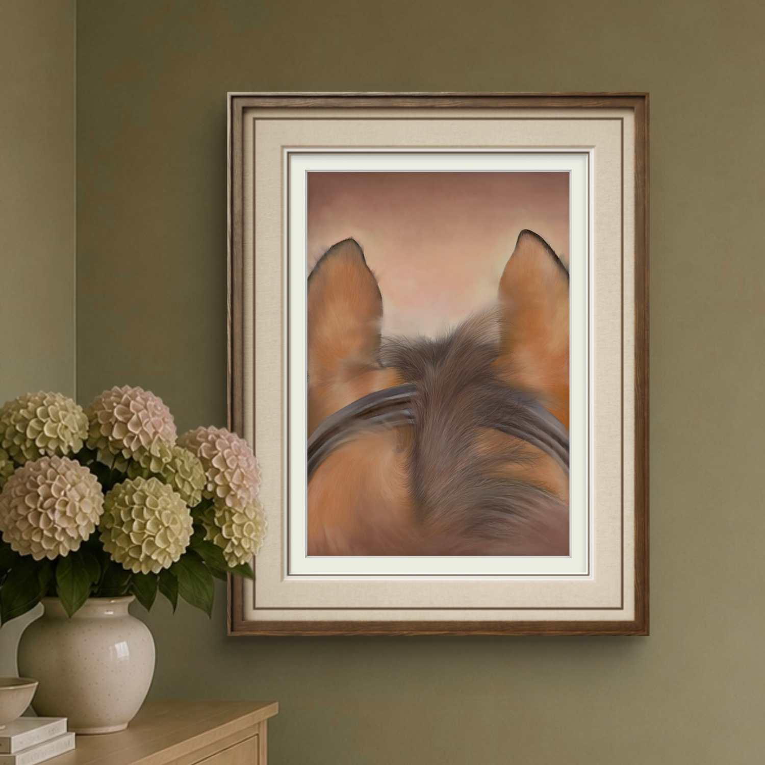 Through The Ears - Original Pastel Painting By Georgie Turner