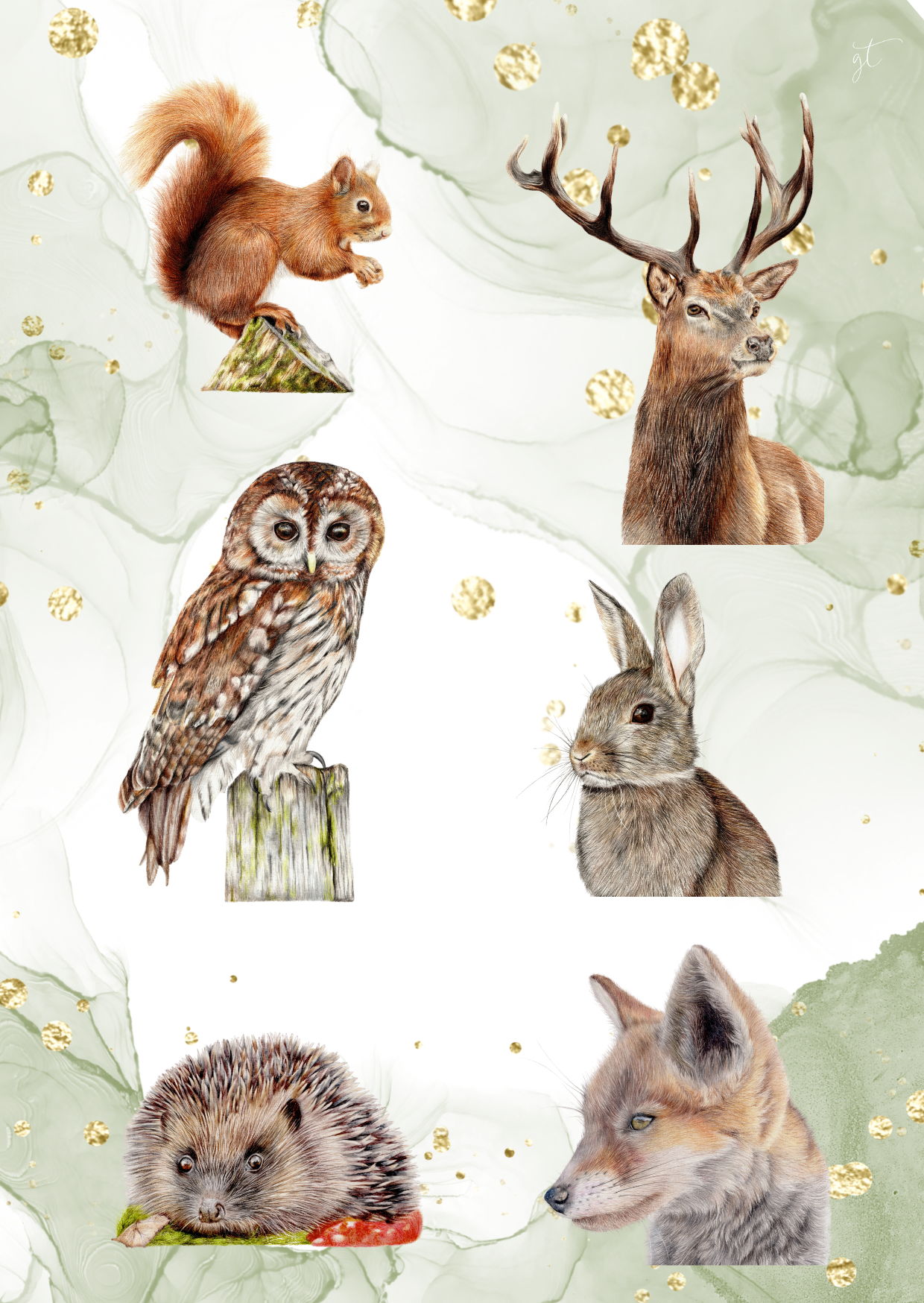 British Wildlife Sticker Set