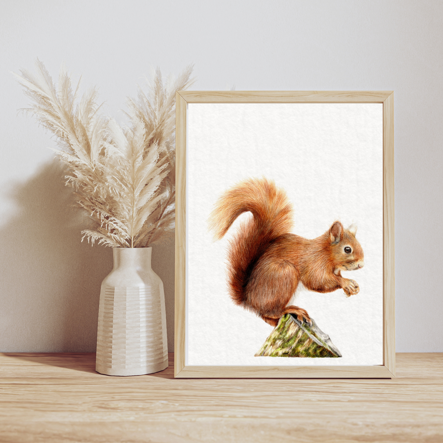 Red Squirrel Fine Art Print on Paper