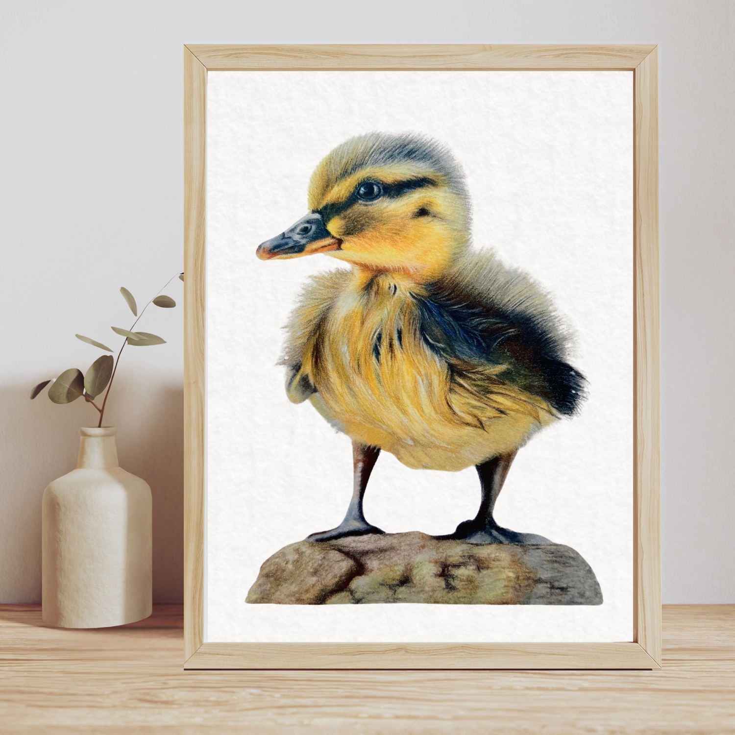 'Maurice' Duckling Fine Art Print on Paper