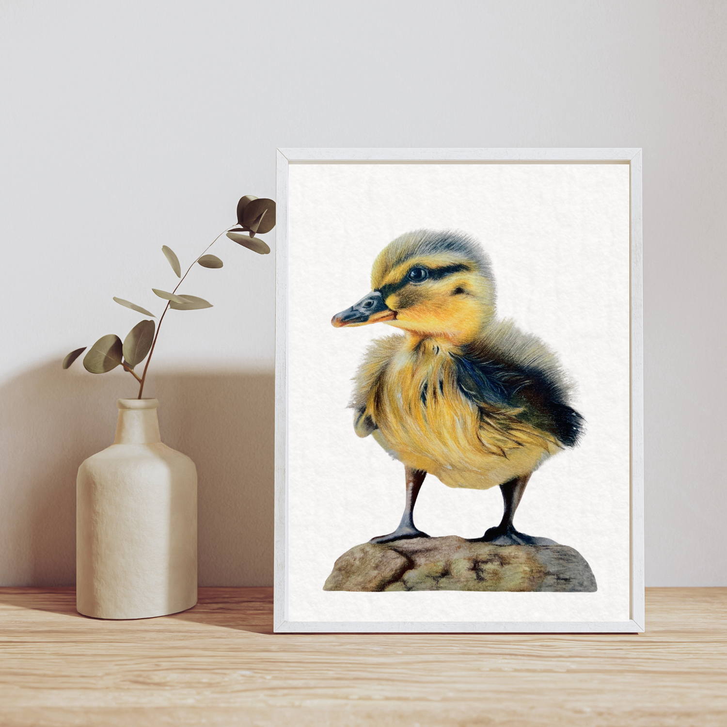 'Maurice' Duckling Fine Art Print on Paper