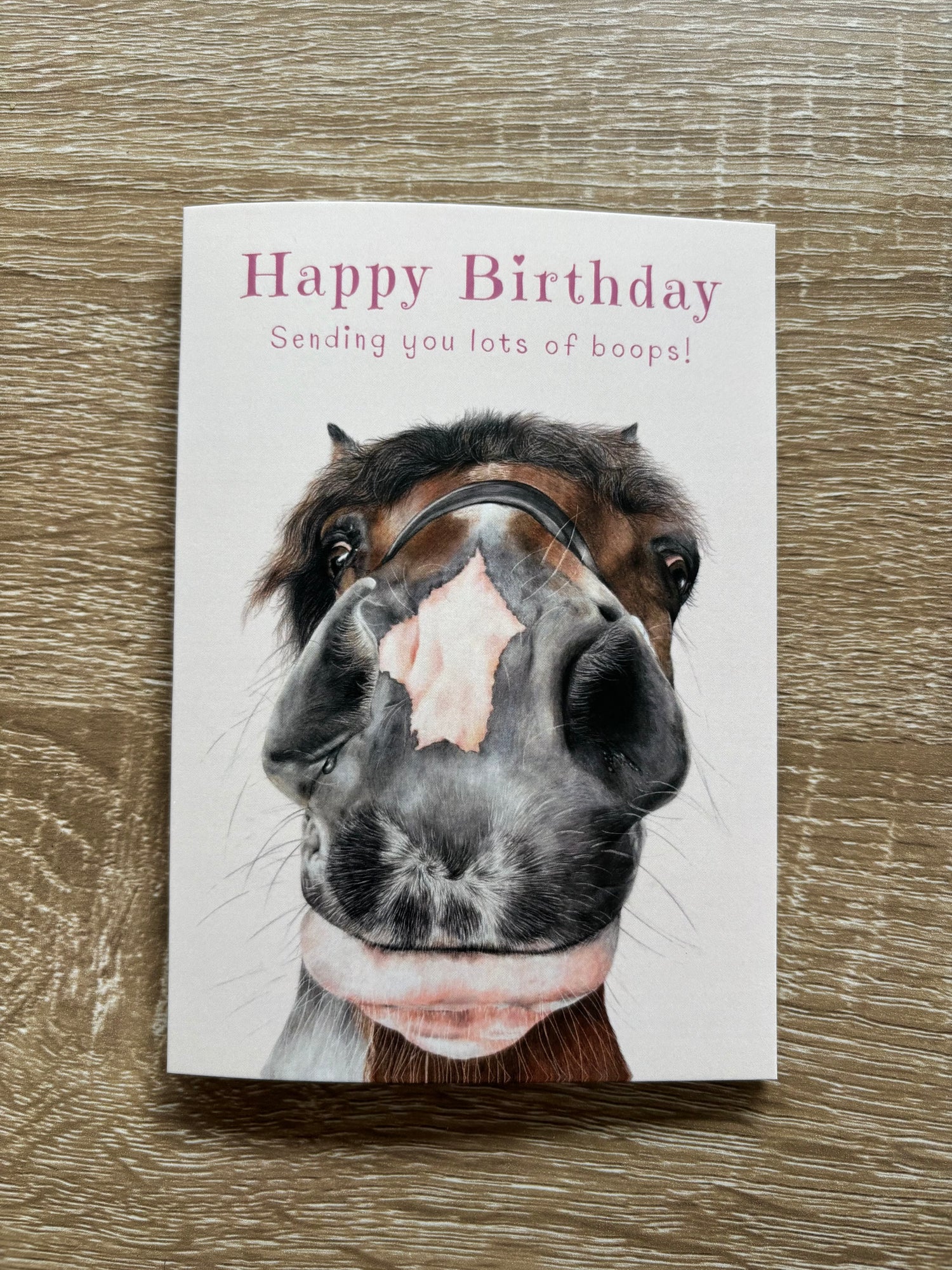 Nosy Pony BOOPS Greeting Card