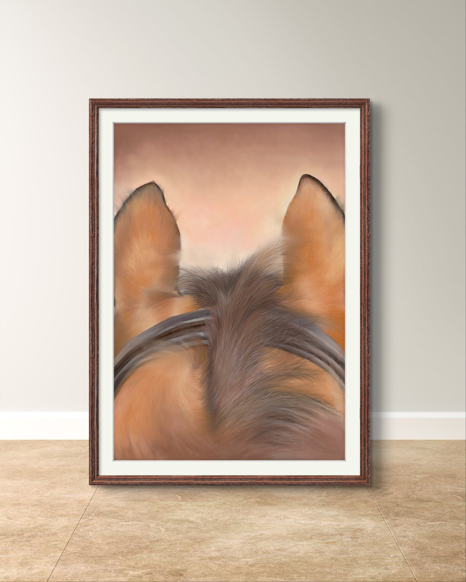 'Through The Ears' Equestrian Fine Art Print