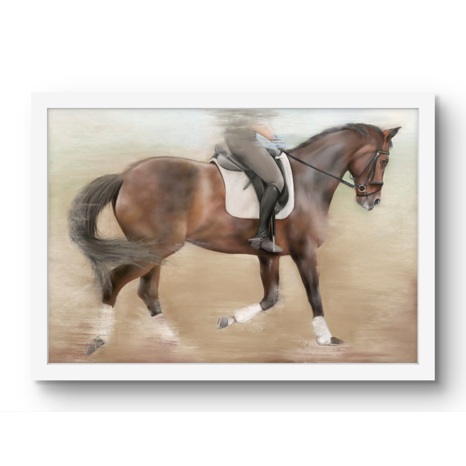 The Art Of Connection - Original Pastel Painting By Georgie Turner