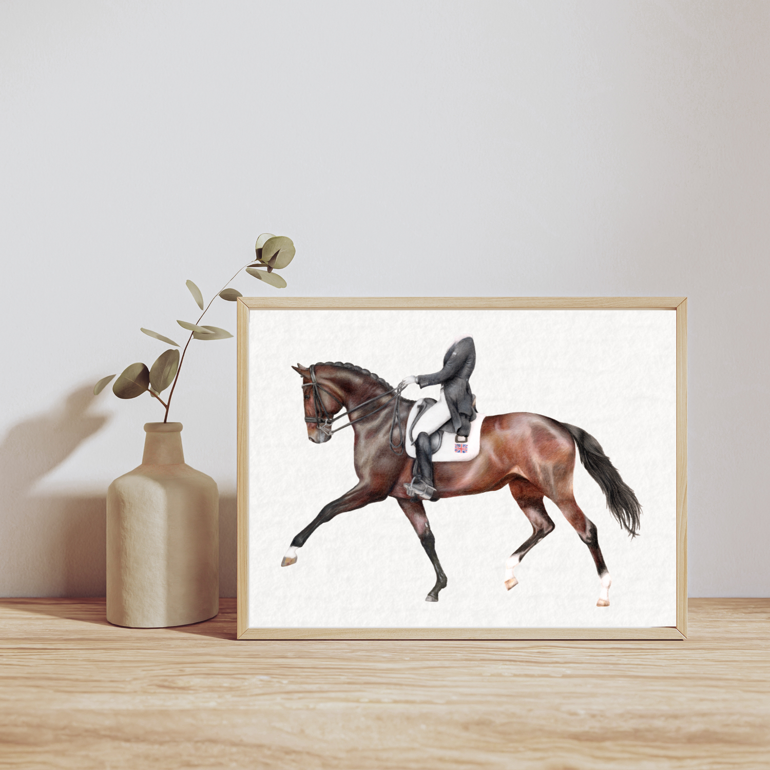 'Best Foot Forward' Dressage Fine Art Print on Paper