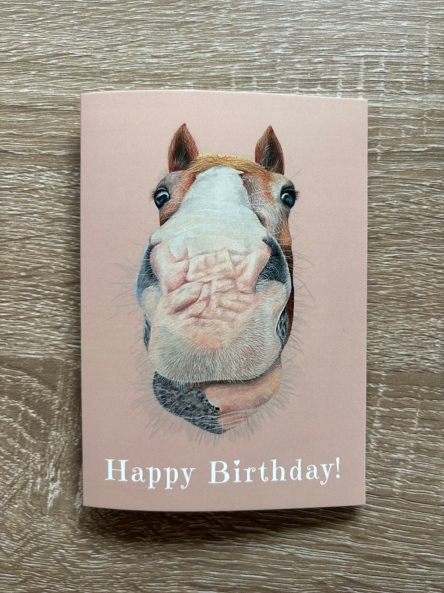 Nosy Pony 'Happy Birthday' Greeting Card