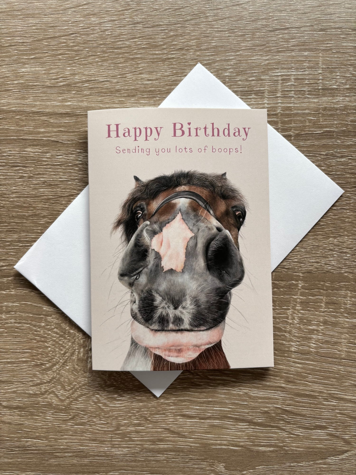 Nosy Pony BOOPS Greeting Card