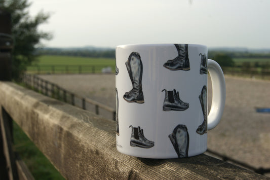 Riding Boots Ceramic Mug