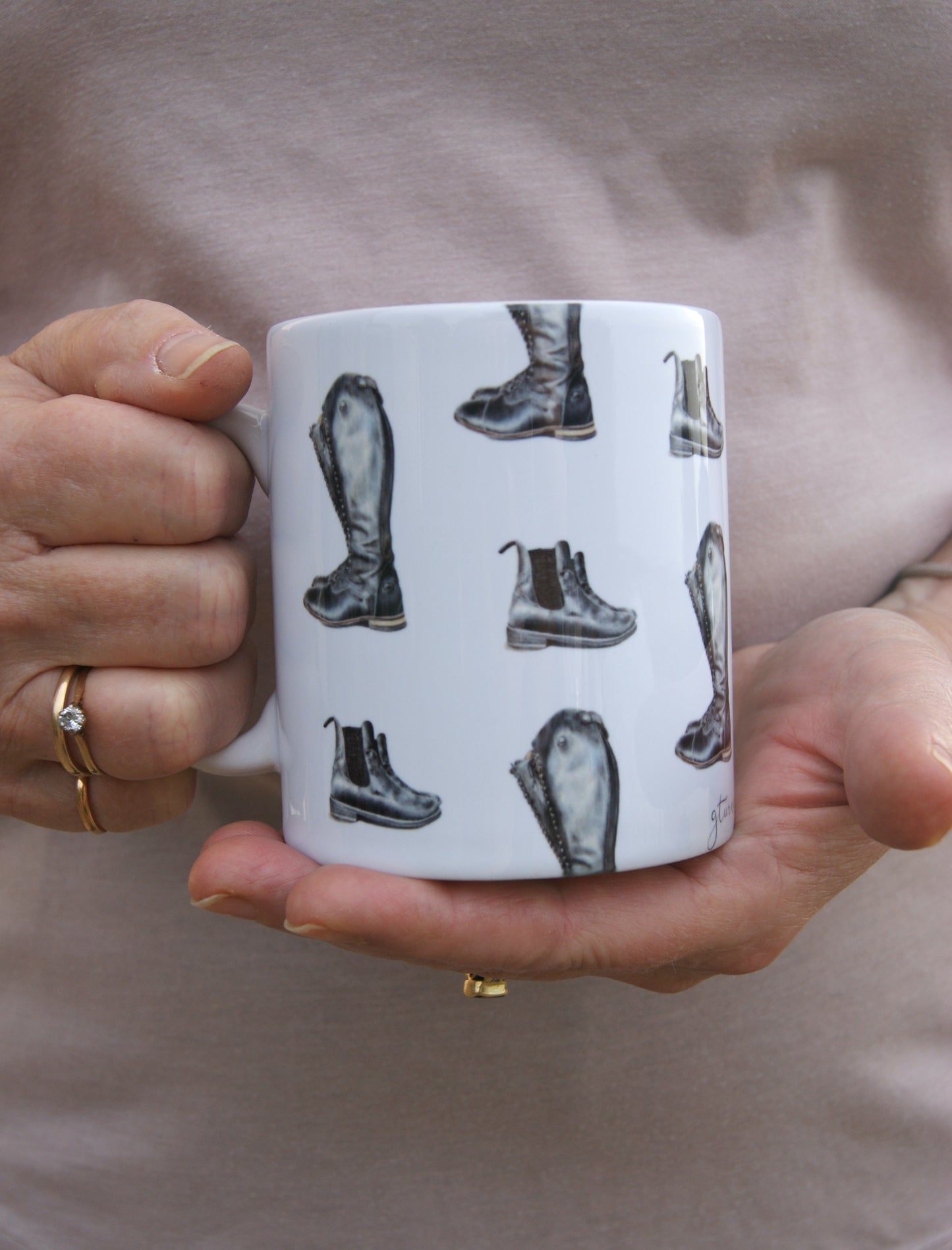 Riding Boots Ceramic Mug