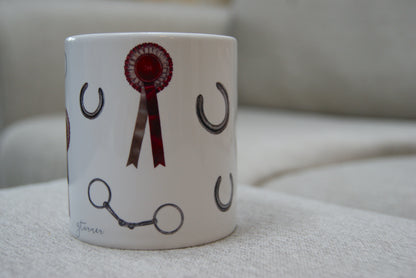 Rosette Horse Ceramic Mug