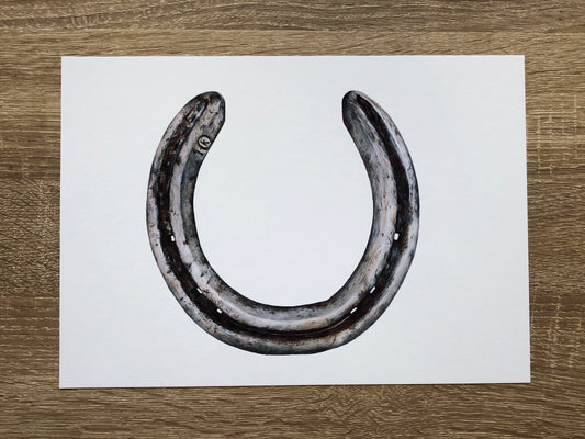 Equestrian - Lucky horseshoe print