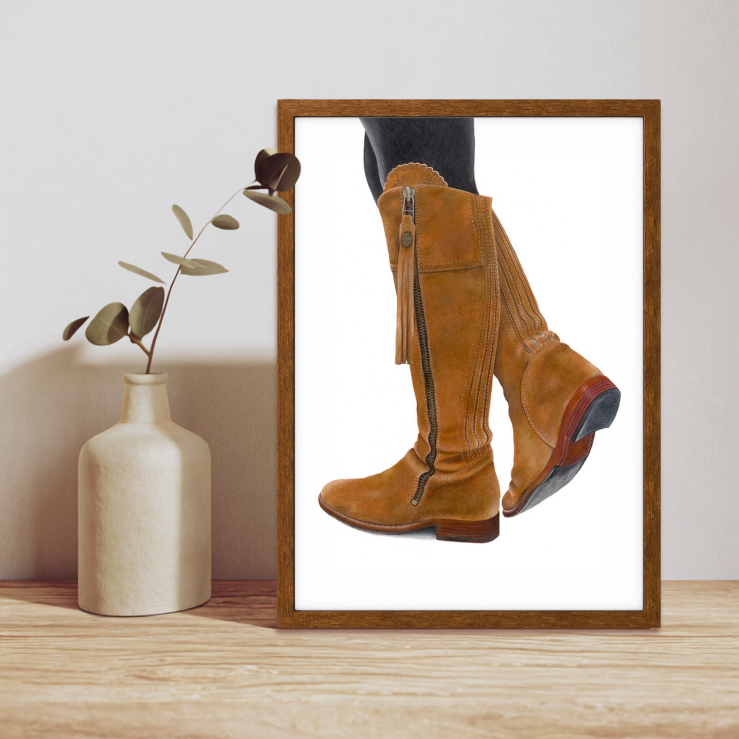 Framed Fairfax Boot Print