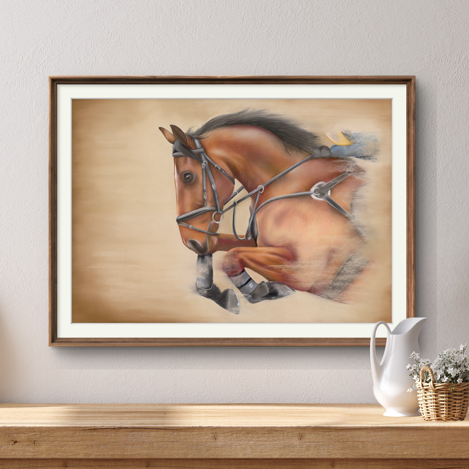 'Flying Forward' Original Pastel Artwork
