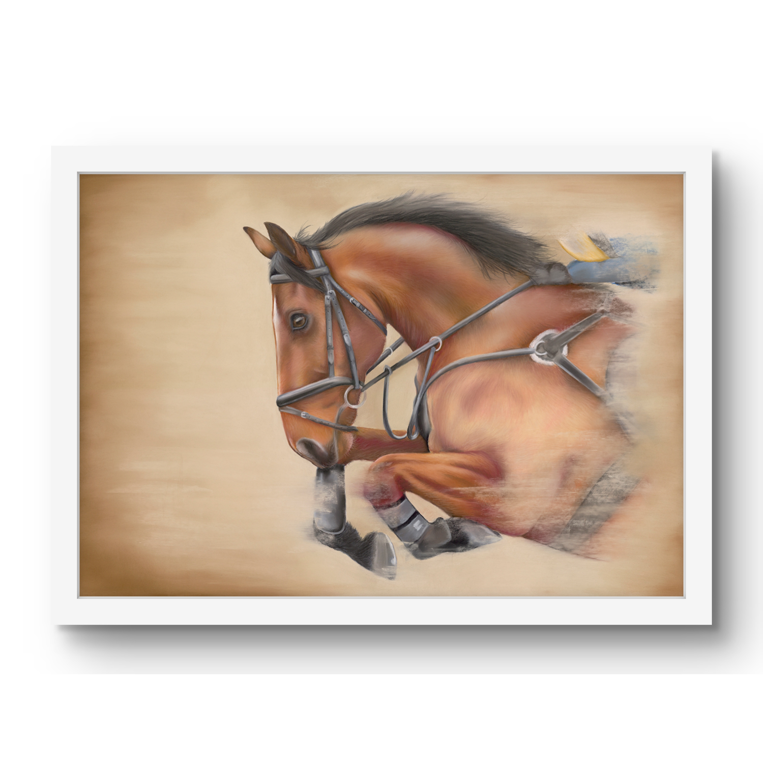 Flying Forward - Original Pastel Painting By Georgie Turner