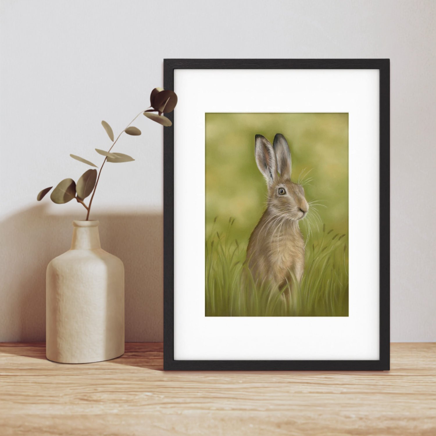 Framed Hare Print