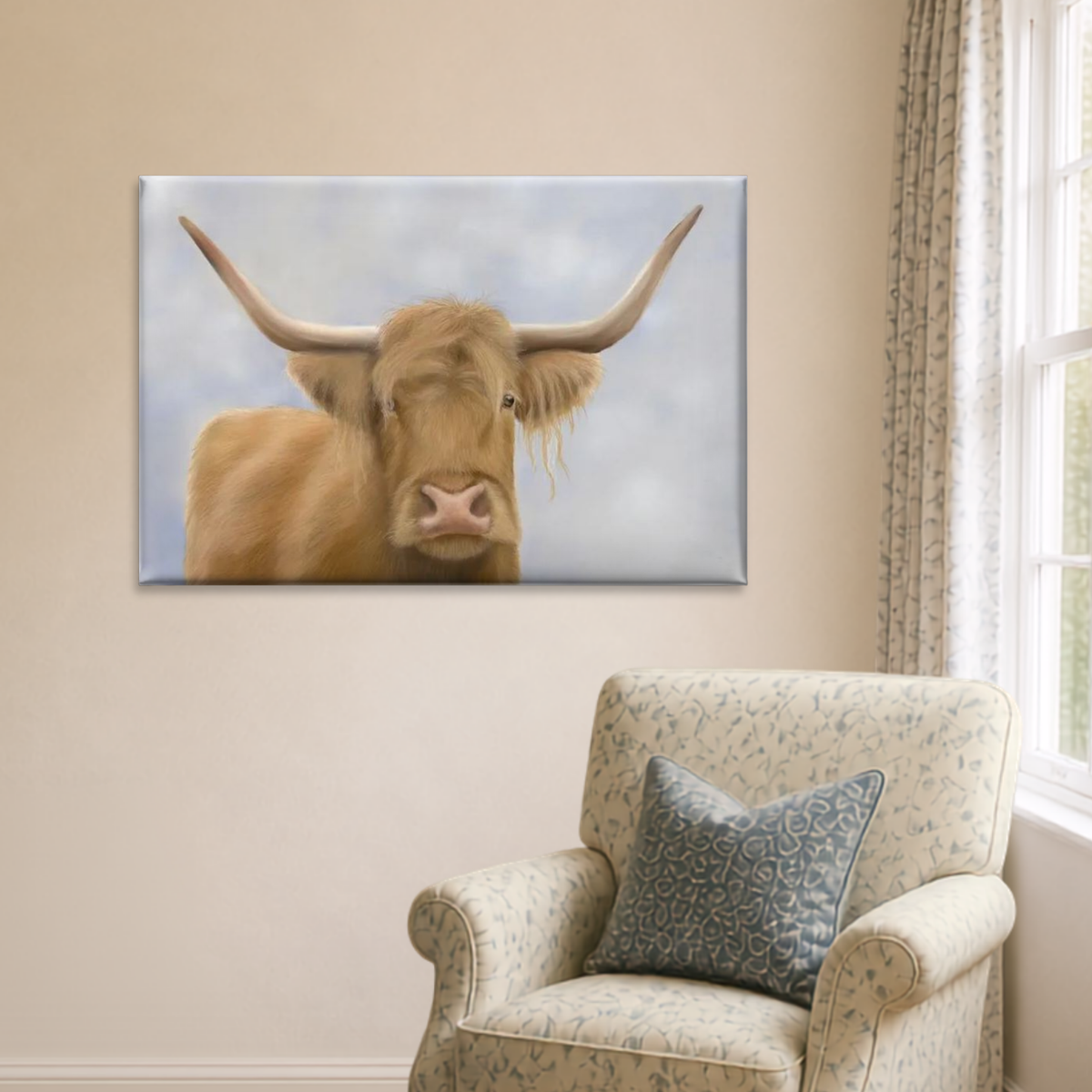 Highland Cow Canvas Print
