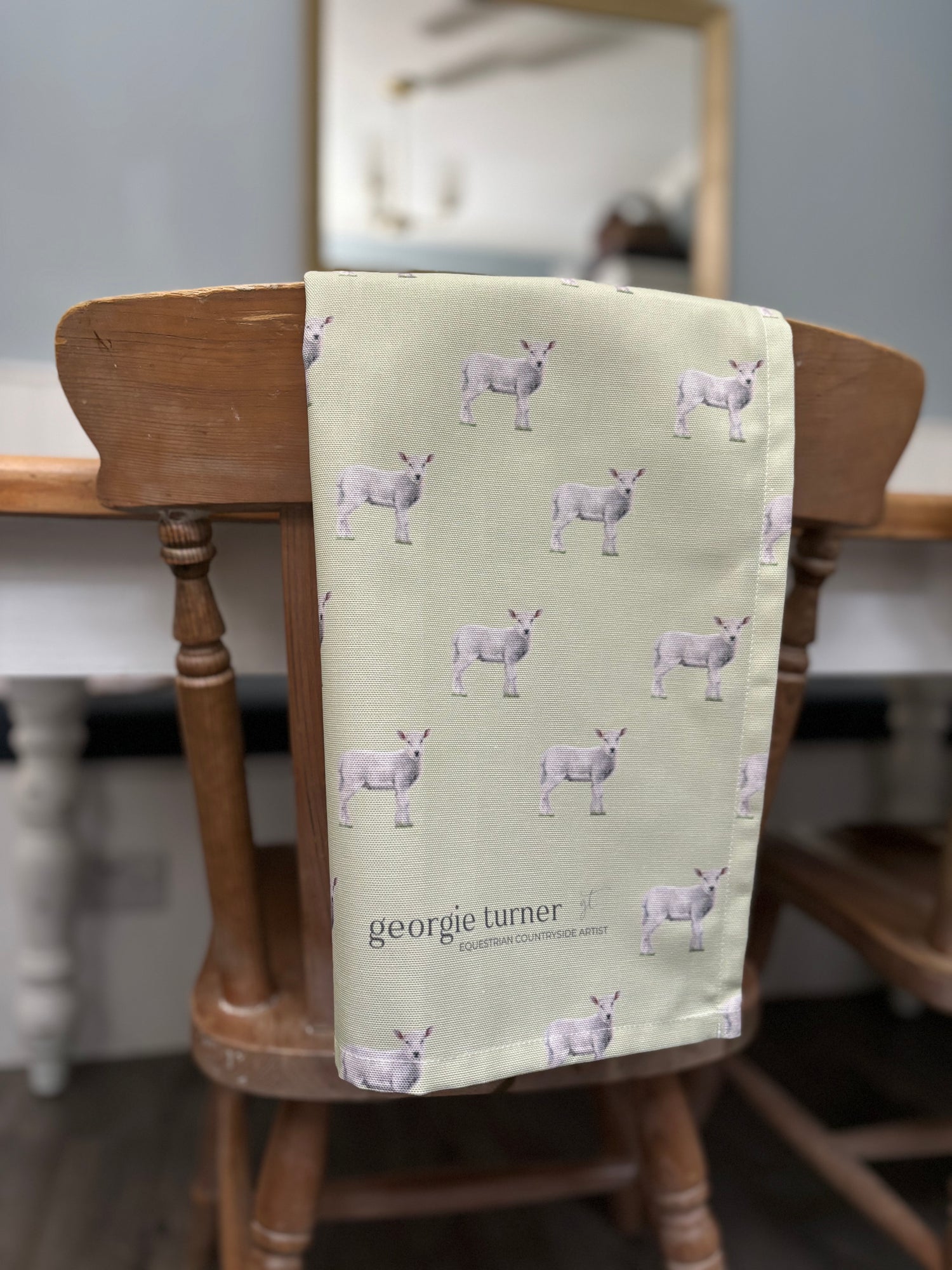 Lamb Farm Tea Towel