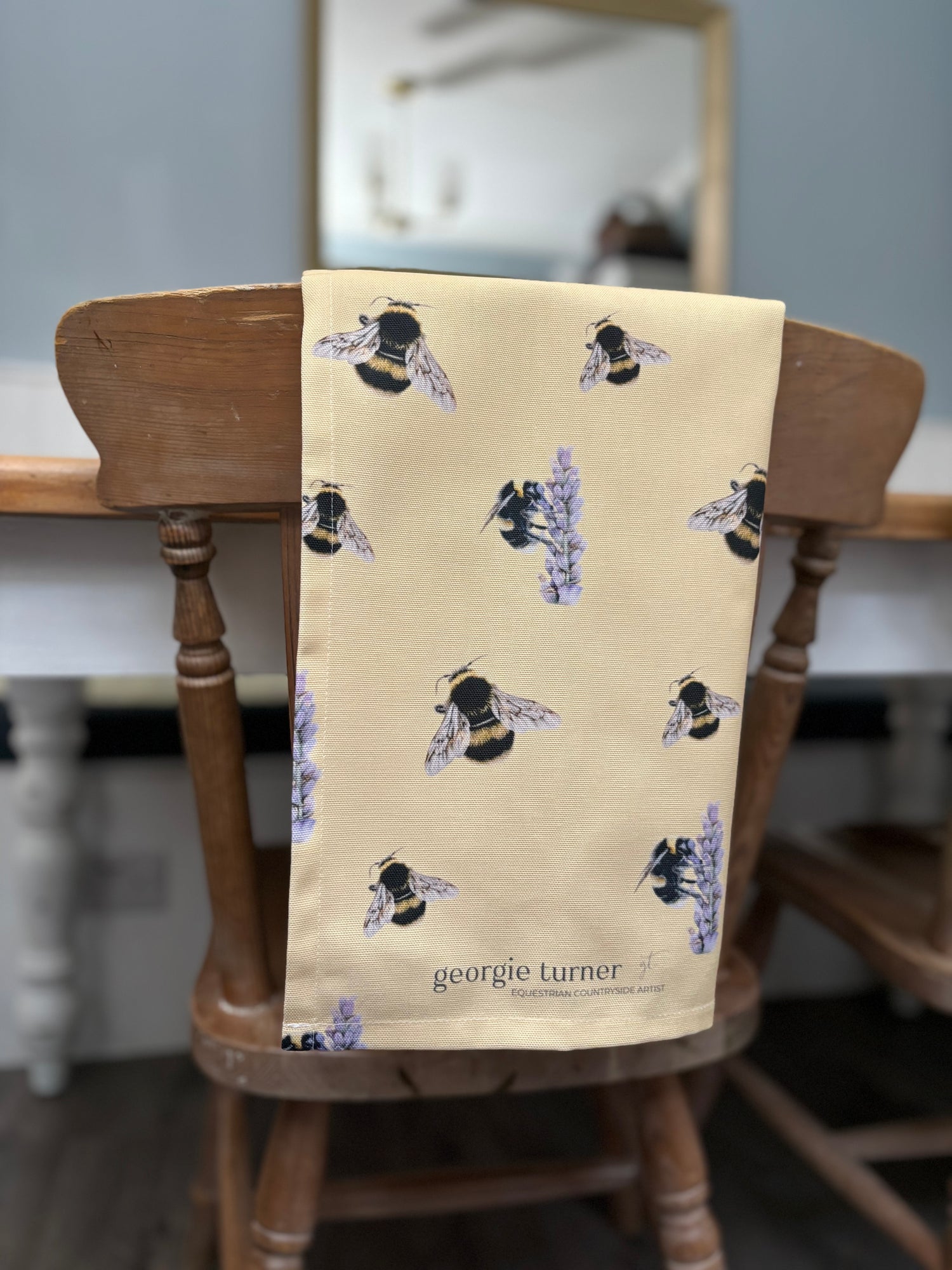 Bumble Bees Cotton Tea Towel