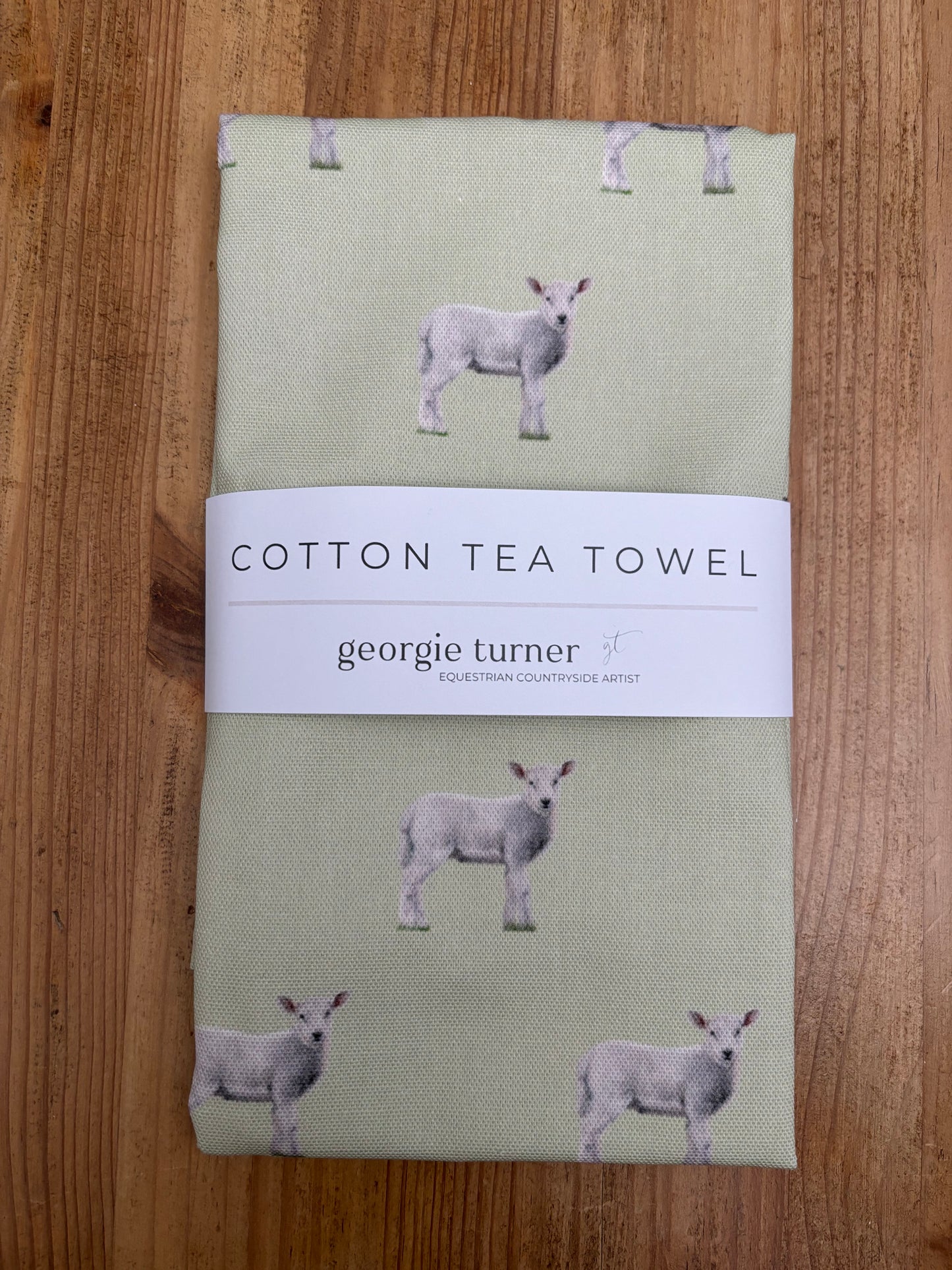 Springtime Lamb Tea Towel