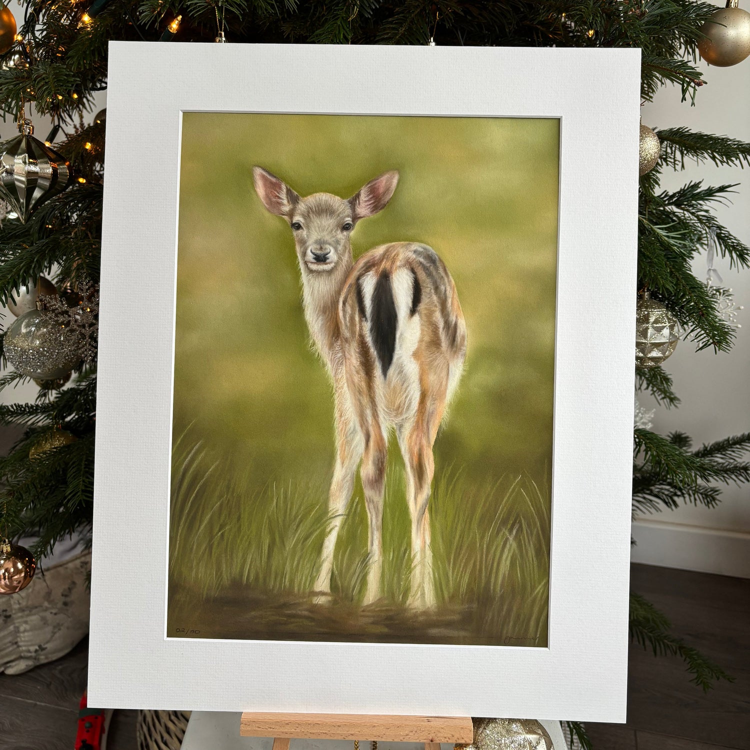 Fallow Fawn A3 Mounted Print