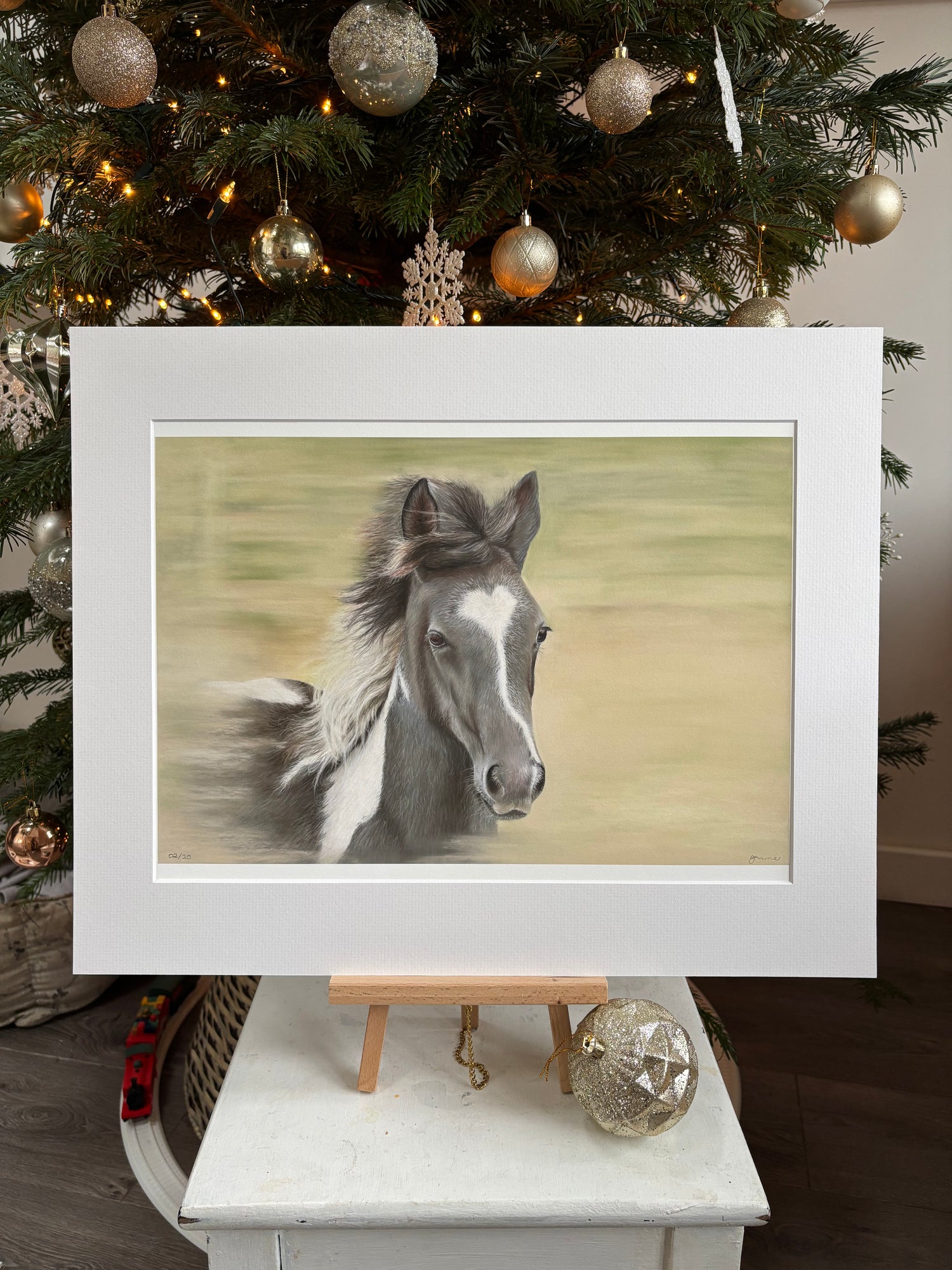 Foal A3 Mounted Print