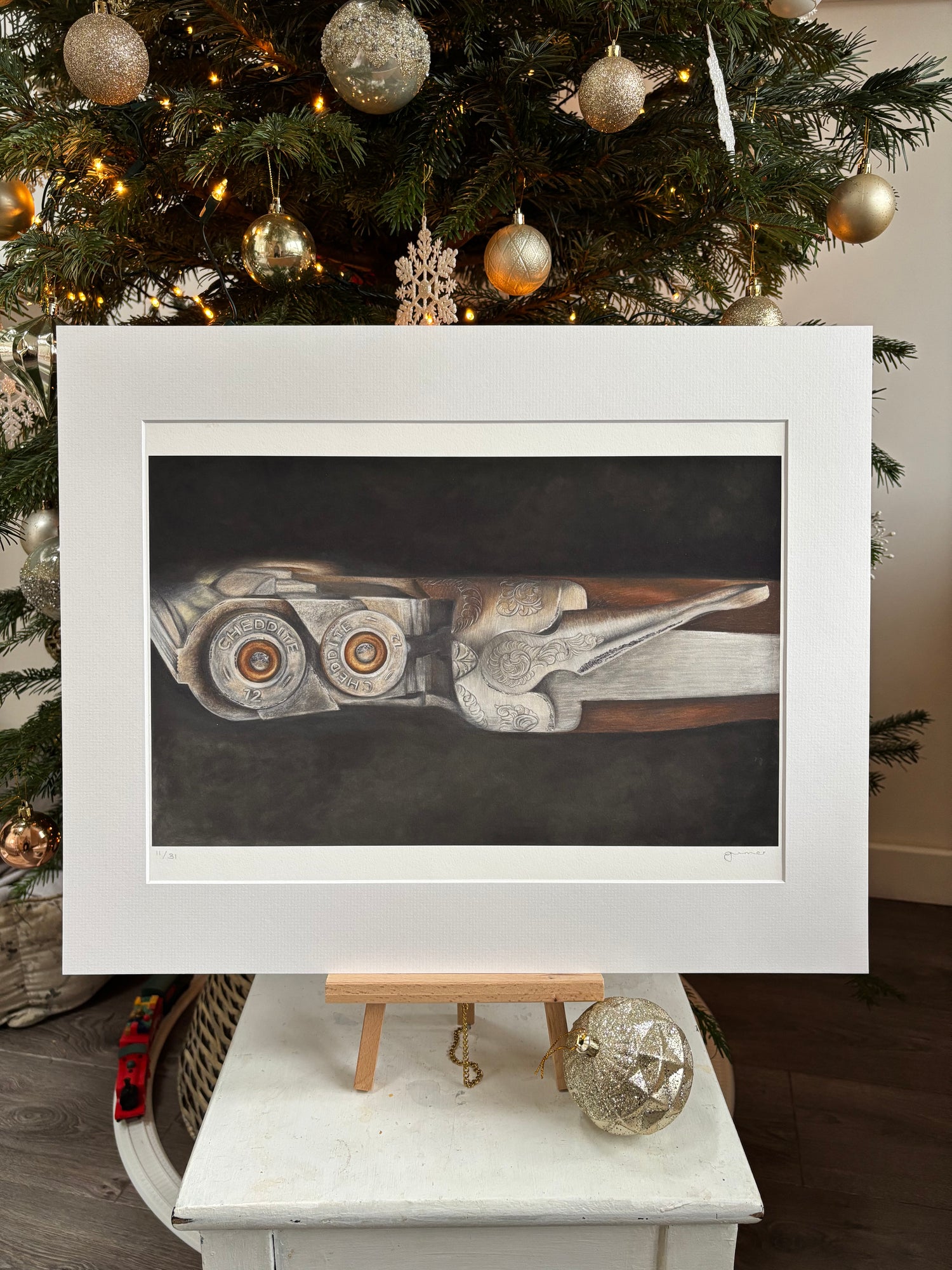 Shooting A3 Mounted Print 'Start Of The Season'