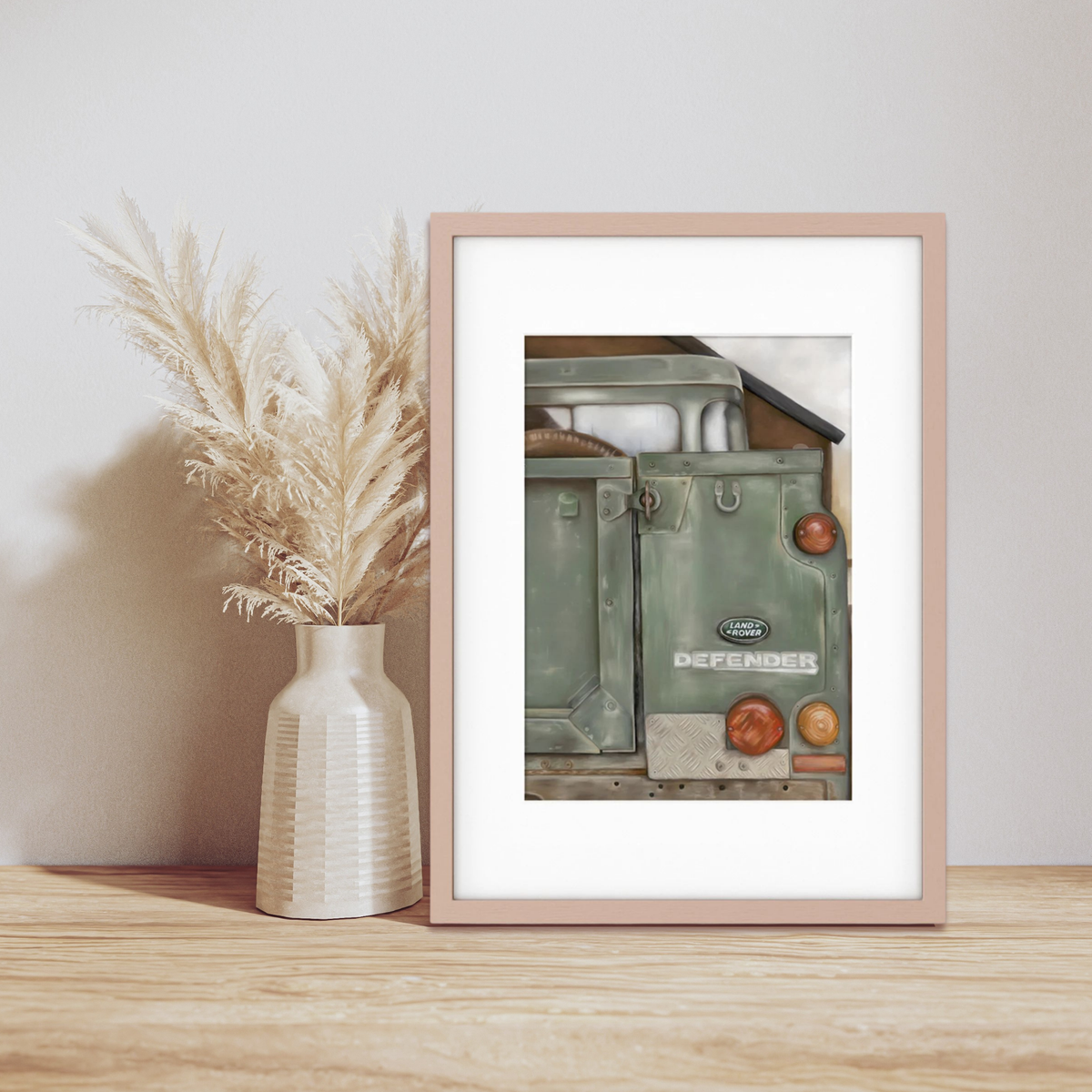 Framed Landrover Print