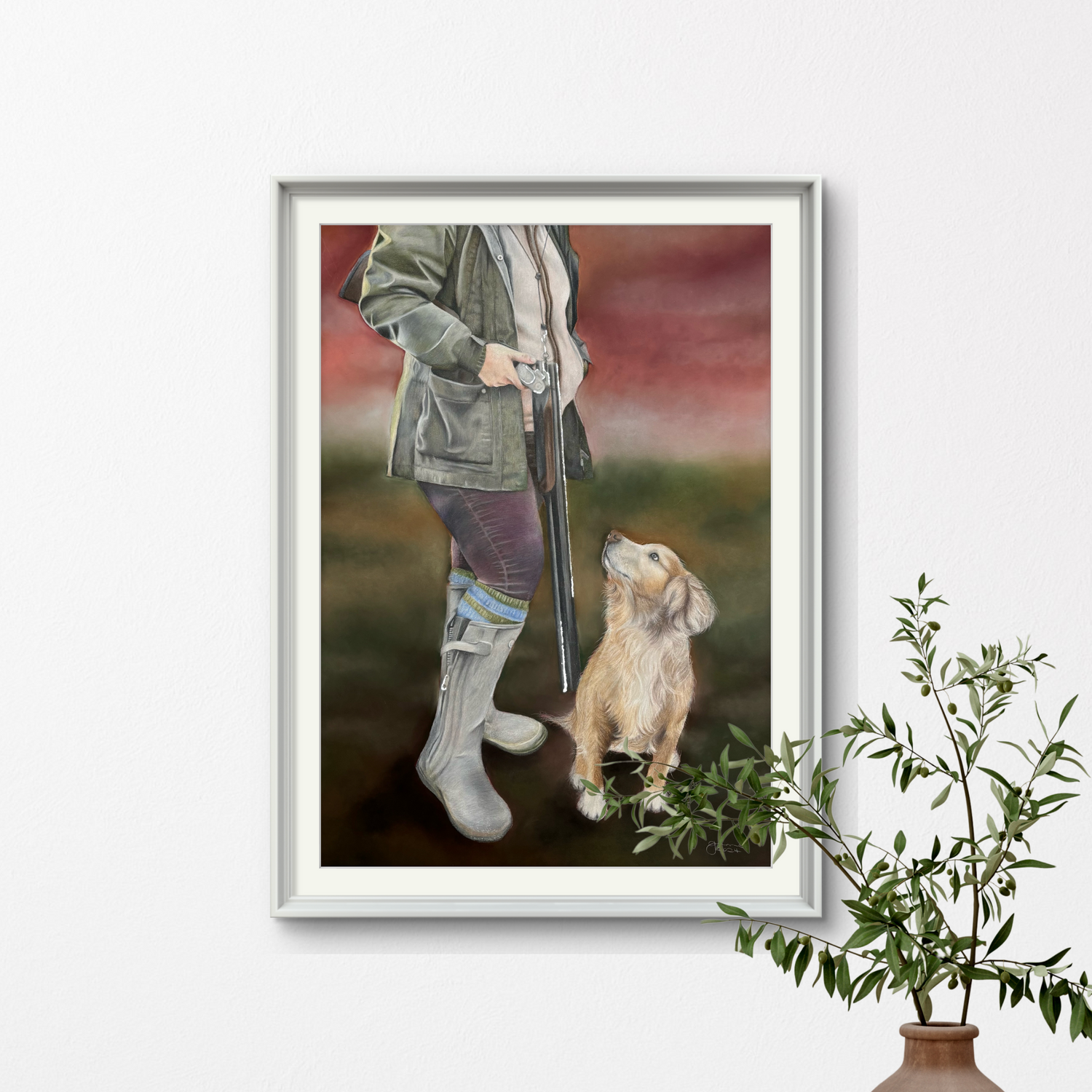 'Loyal Companion' Field Sport Original Artwork