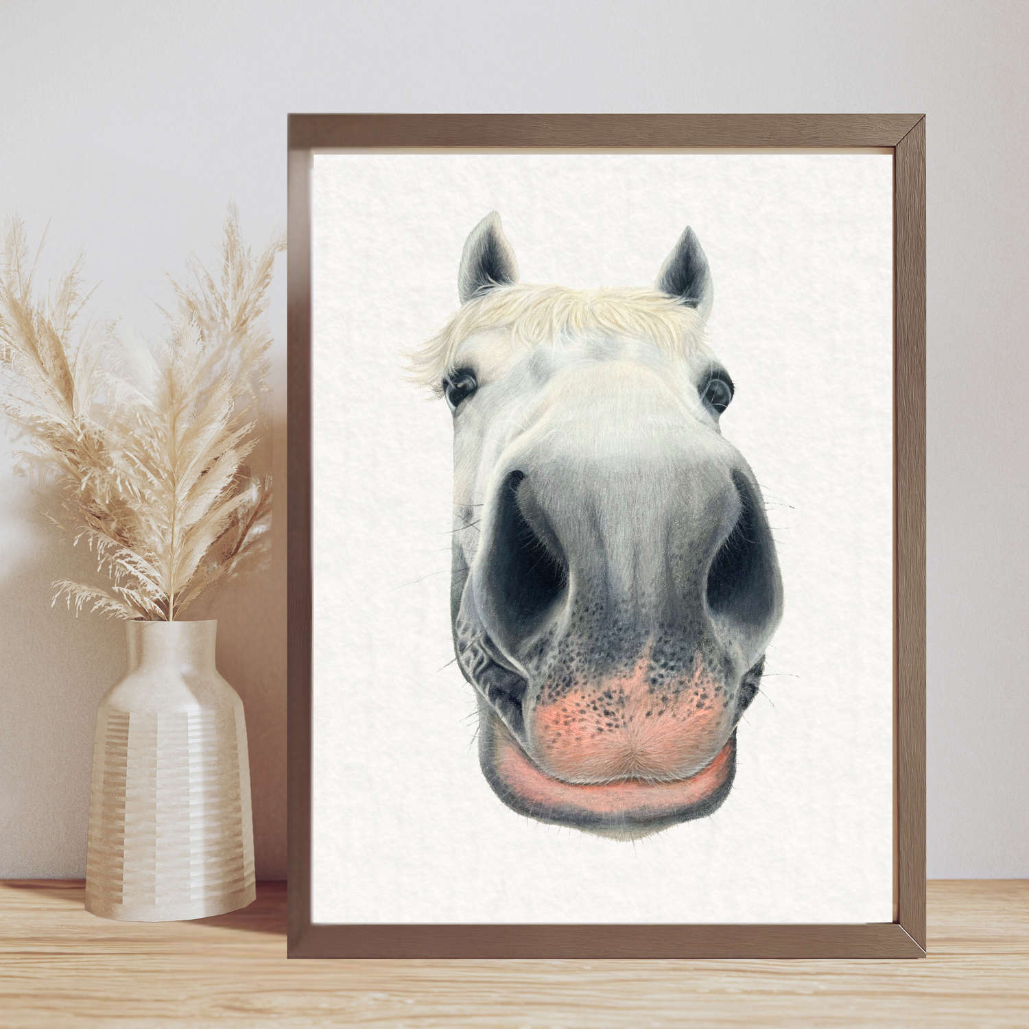 'Maverick' Nosy Pony Funny Horse Art