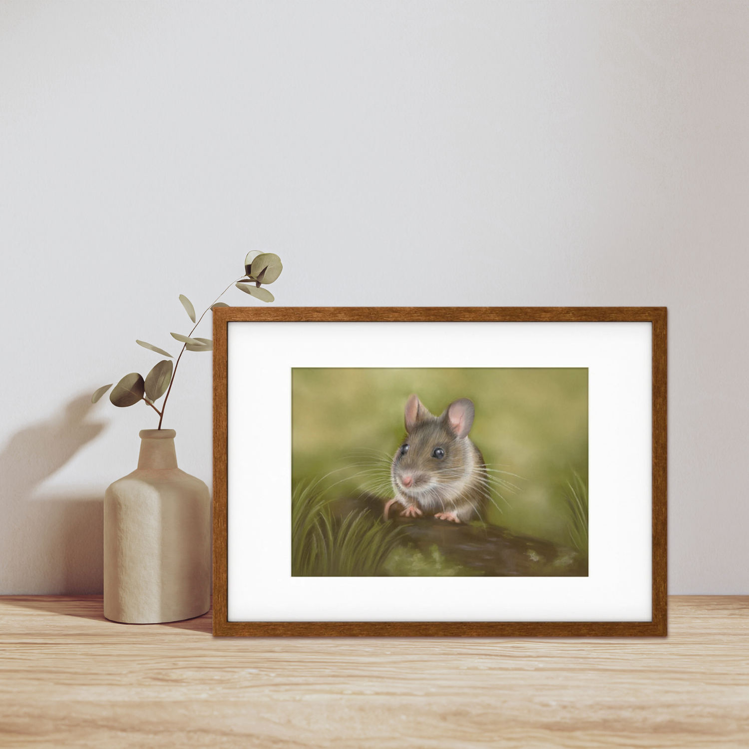 Framed Field Mouse Print