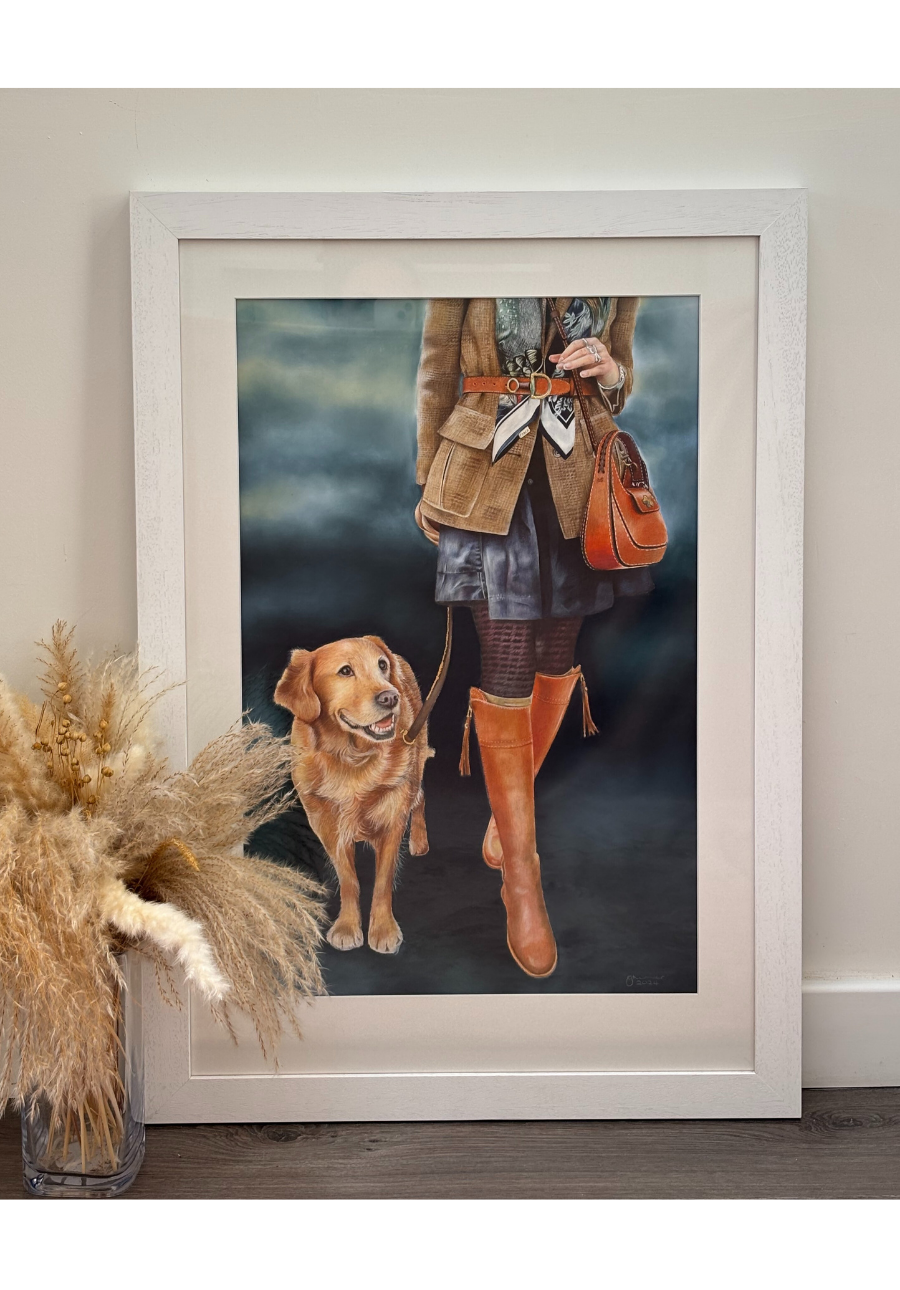 Country Fashion Original Artwork - 'Game Flair & Fabulous'