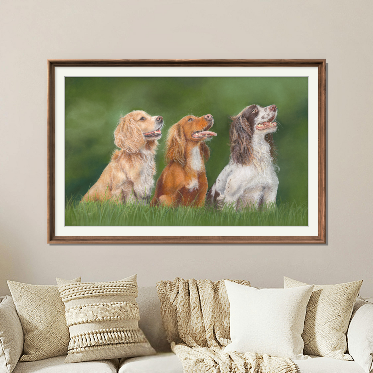 'Steady Focus' Working Gun Dog Original Drawing