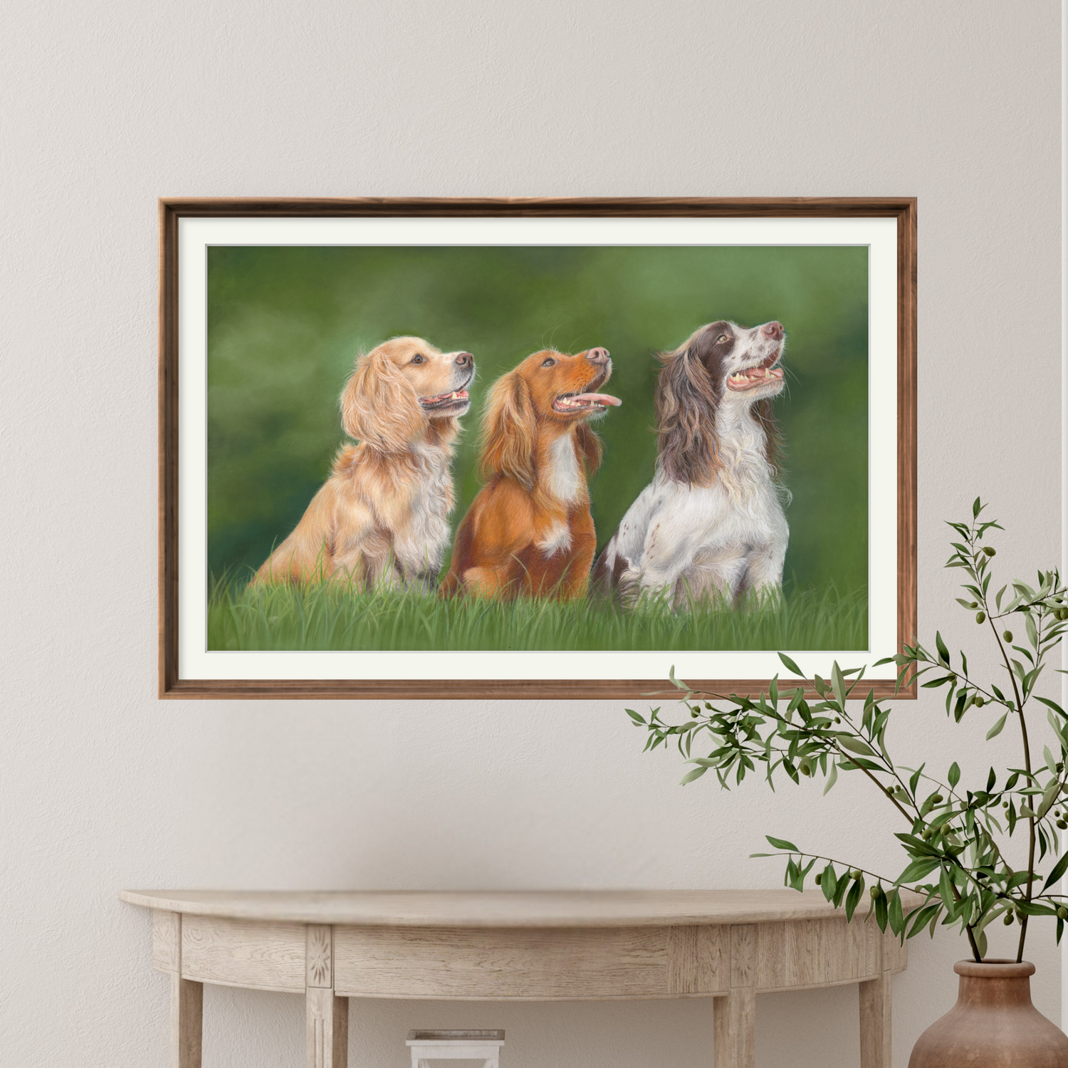 'Steady Focus' Working Gun Dog Original Drawing