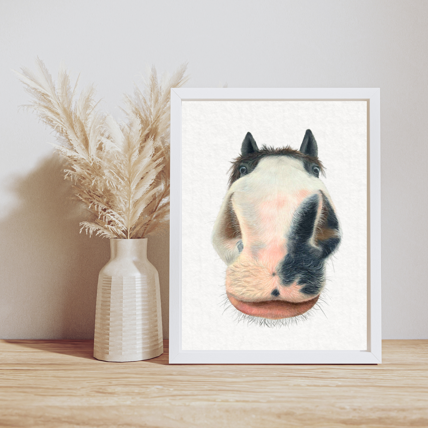 'Stormy' Nosy Pony Funny Horse Art