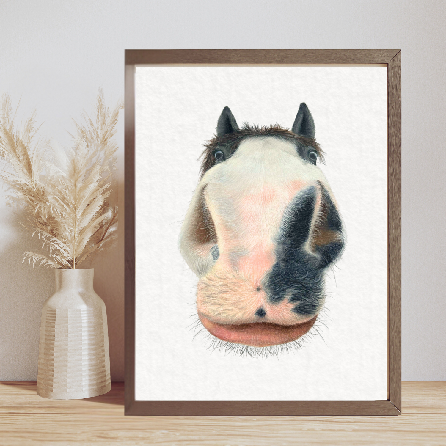 'Stormy' Nosy Pony Funny Horse Art