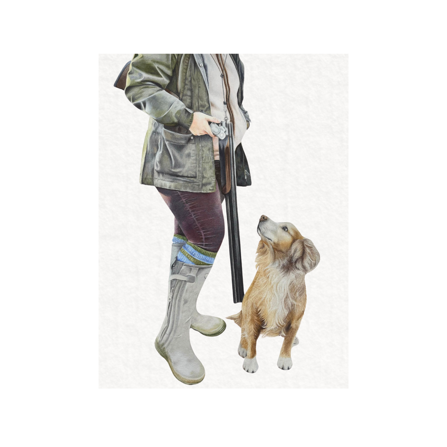 'Loyal Companion' Field Sport Fine Art Print on Paper