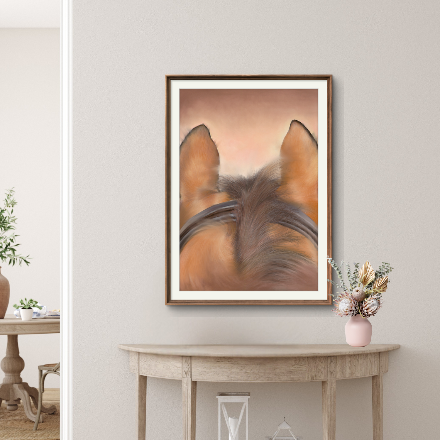 'Through The Ears' Original Equestrian Artwork