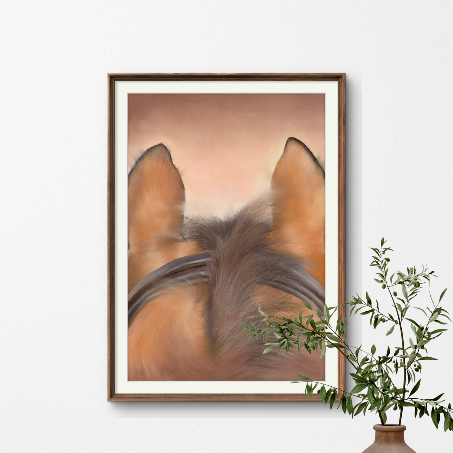 'Through The Ears' Original Equestrian Artwork