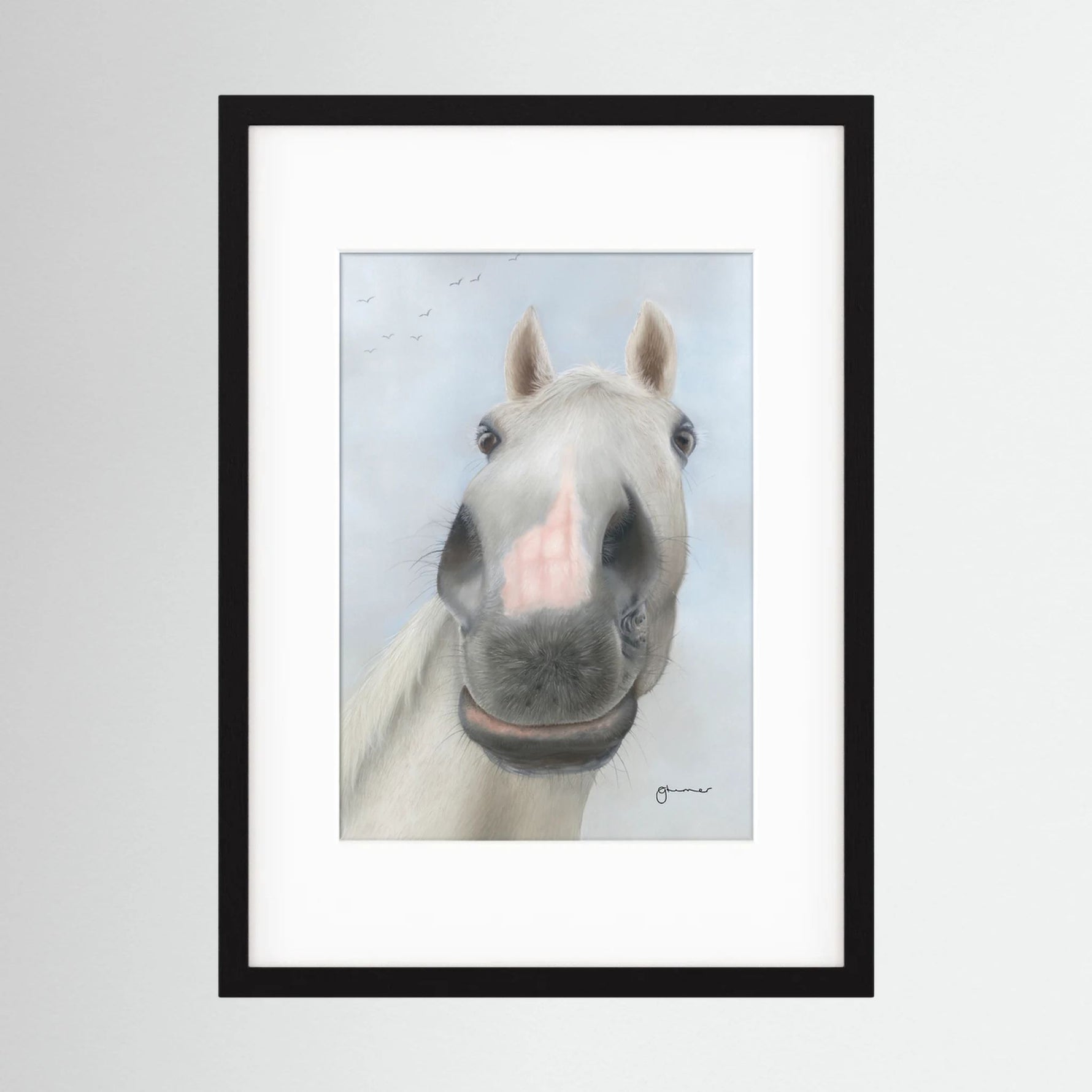Framed Nosy Pony© Desert Orchid Print