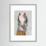 Framed Nosy Pony© Native River Print